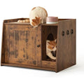 Wooden Cat Litter Box Enclosure – Hidden Indoor Cat House