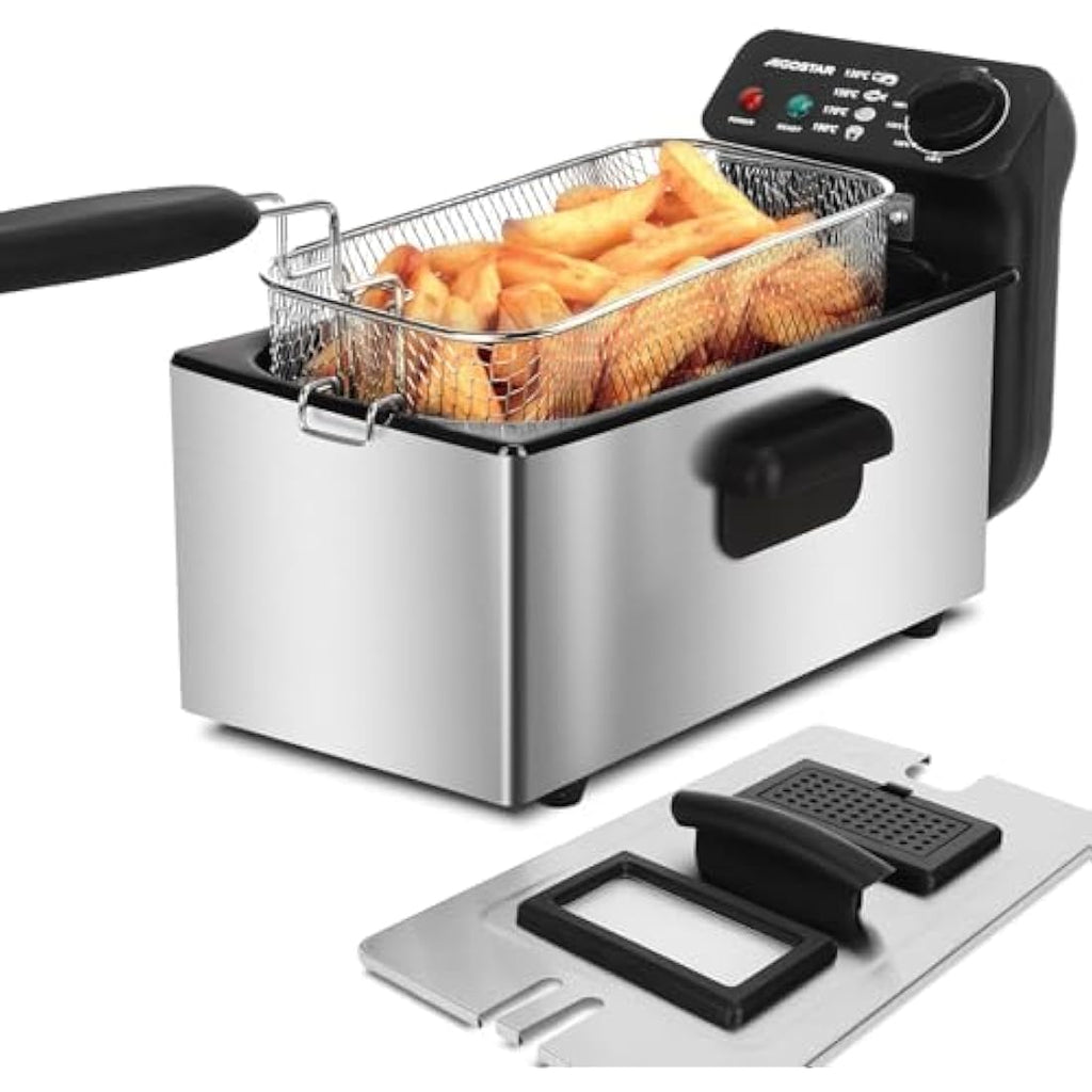 Aigostar 3L Deep Fat Fryer – 2200W Stainless Steel Electric Fryer