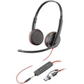 Poly Blackwire 3225 Wired Stereo Headset | USB-C, USB-A & 3.5mm