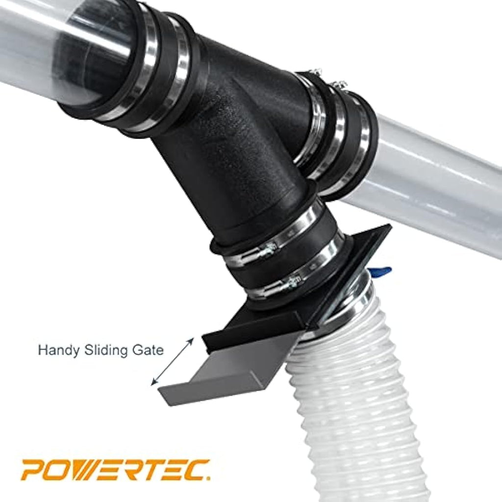 POWERTEC 2-1/2" Blast Gates for Dust Collection, ABS Plastic – 6 Pack