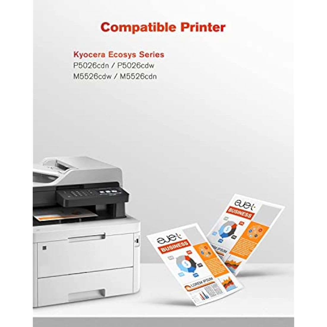 ejet TK-5240 Compatible Toner 4-Pack for Kyocera Ecosys M5526cdw P5026cdw