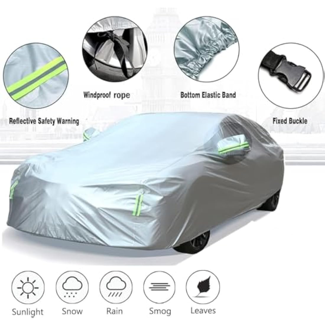 BEXITA Waterproof Car Cover | All Weather UV Protection - Saloon Size XL