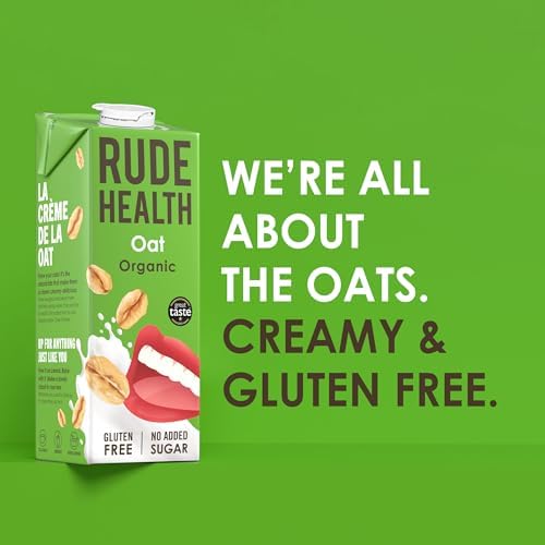 Rude Health Organic Oat Milk – Gluten Free & Dairy Free (6 x 1L)