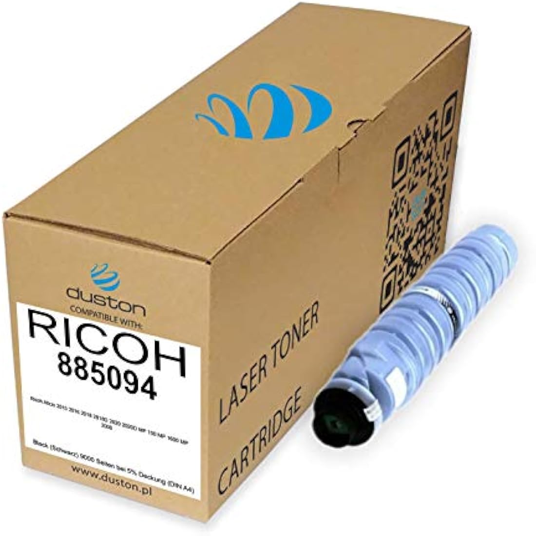 Duston TYPE1230 Black Toner for Ricoh Aficio 2015 2018 2020 MP 2000