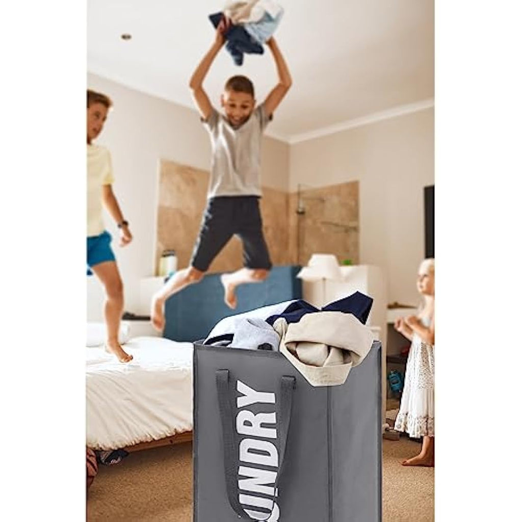 Maxsilan 50L Collapsible Laundry Basket | Foldable Oxford Storage Bin