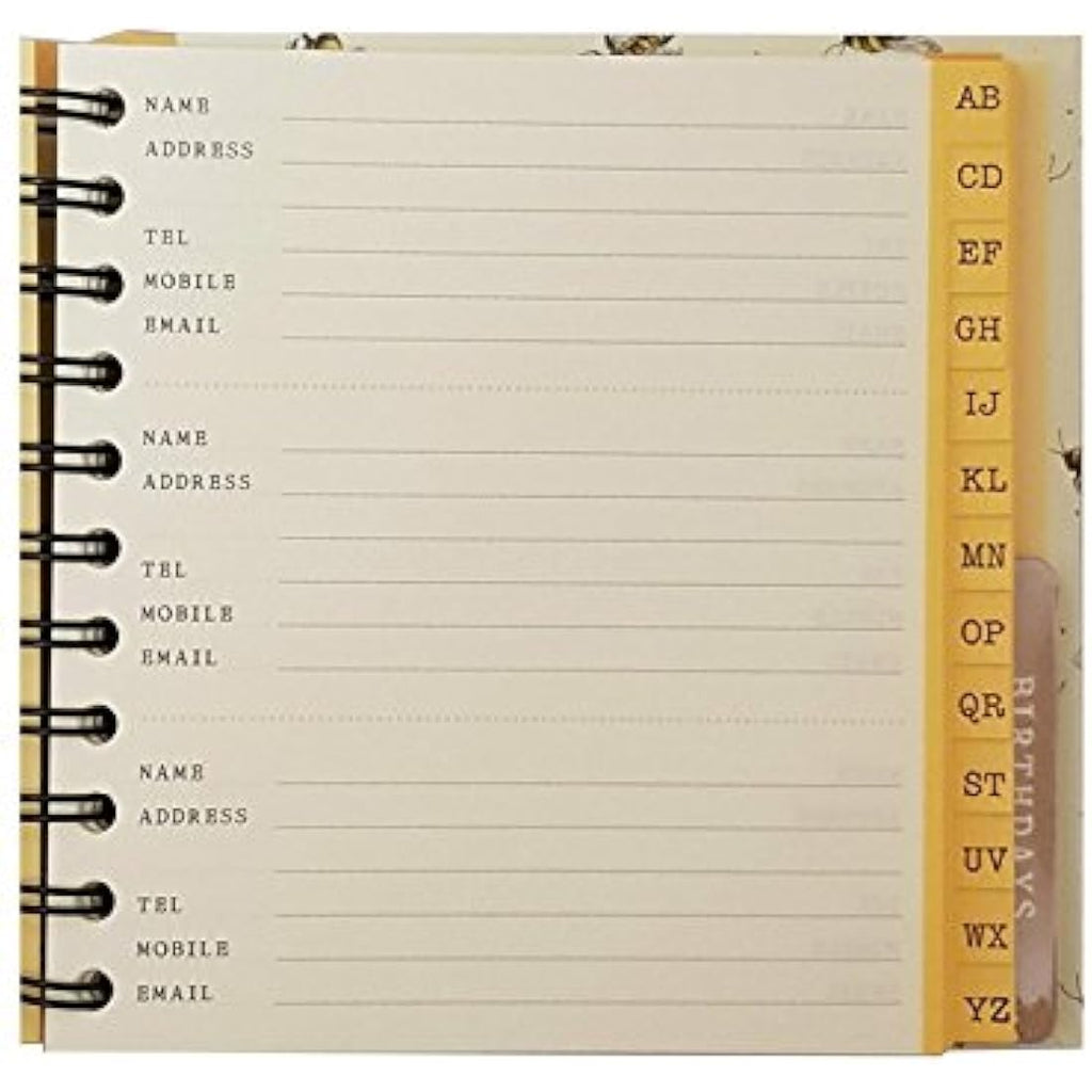 The Art File Address and Birthday Book – Bee-Days Stationery Planner