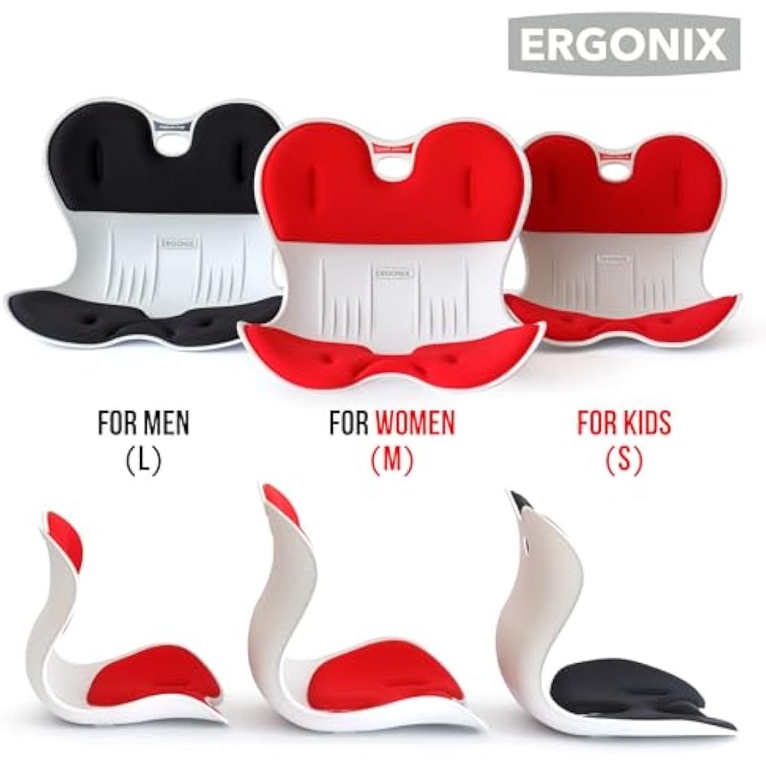ERGONIX Lumbar Support Posture Corrector Chair for Women - Size M
