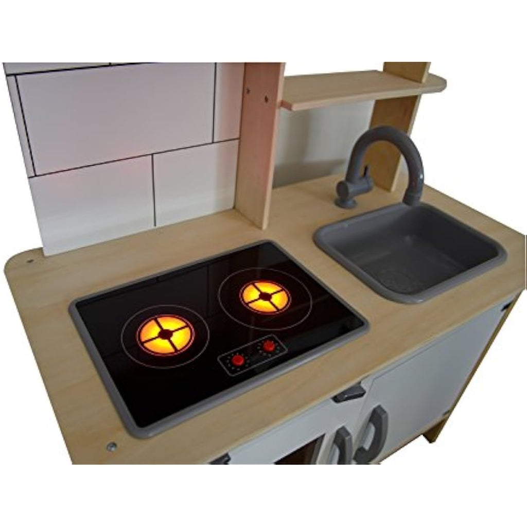 Eichhorn Wooden Play Kitchen – Kids Pretend Play Set for Ages 3+