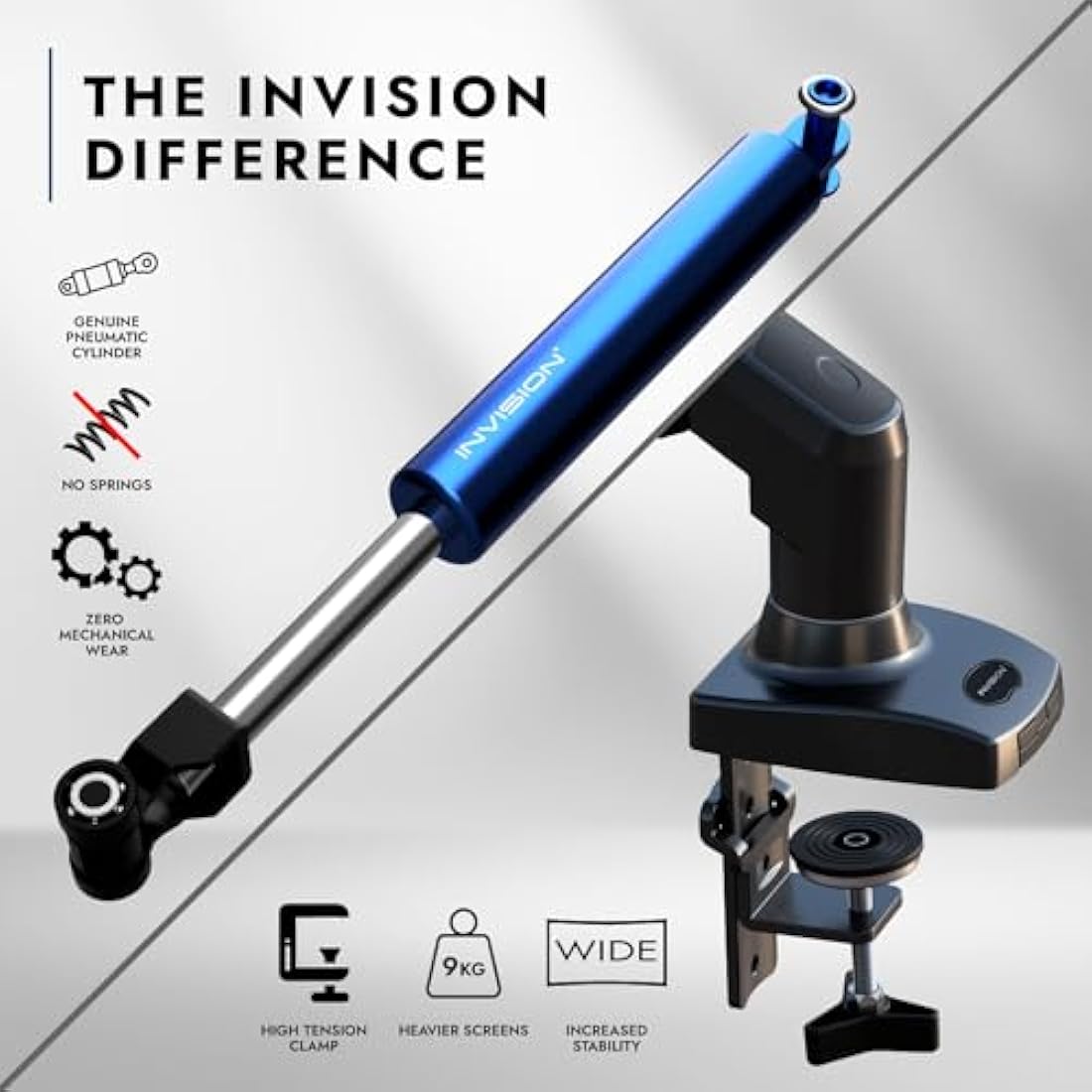 Invision MX200 Single Monitor Arm Desk Mount for 19-32 Inch Screens