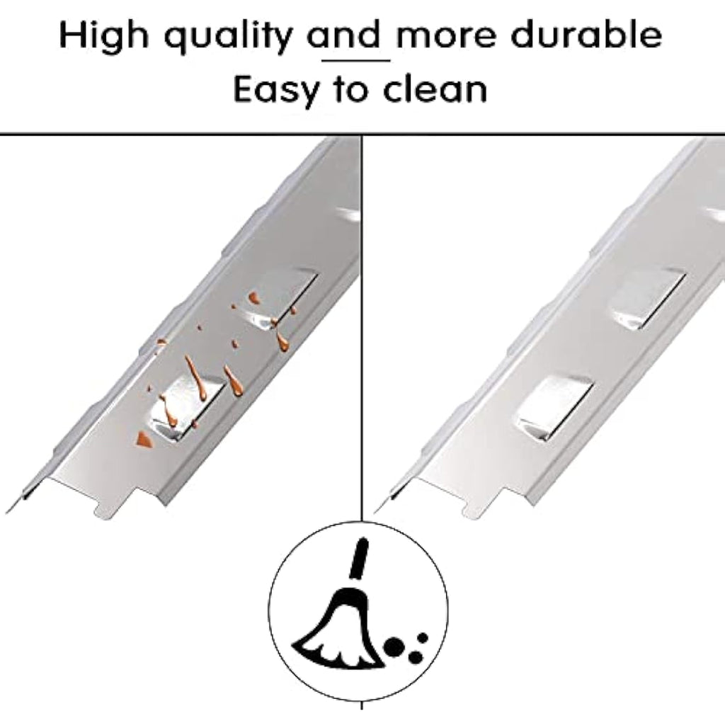 GFTIME 37CM Stainless Steel Heat Plate for Nexgrill & Charbroil, 4 Pack