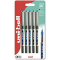 Uni-ball Eye UB-157 Rollerball Pens - Fine 0.7mm Blue Ink - 5 Pack