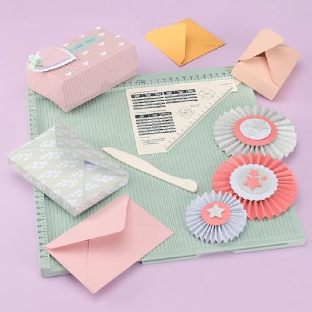 Vaessen Creative Scoring Board 30.5cm | Mint Green Paper Craft Tool