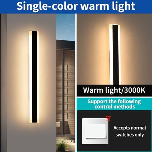 Jolof Store Modern 120cm LED Outdoor Wall Light | IP65 Waterproof 2-Pack