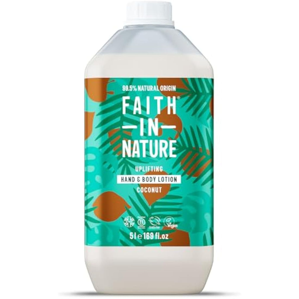 Faith In Nature Coconut Hand & Body Lotion - 5L Bulk Refill Pack