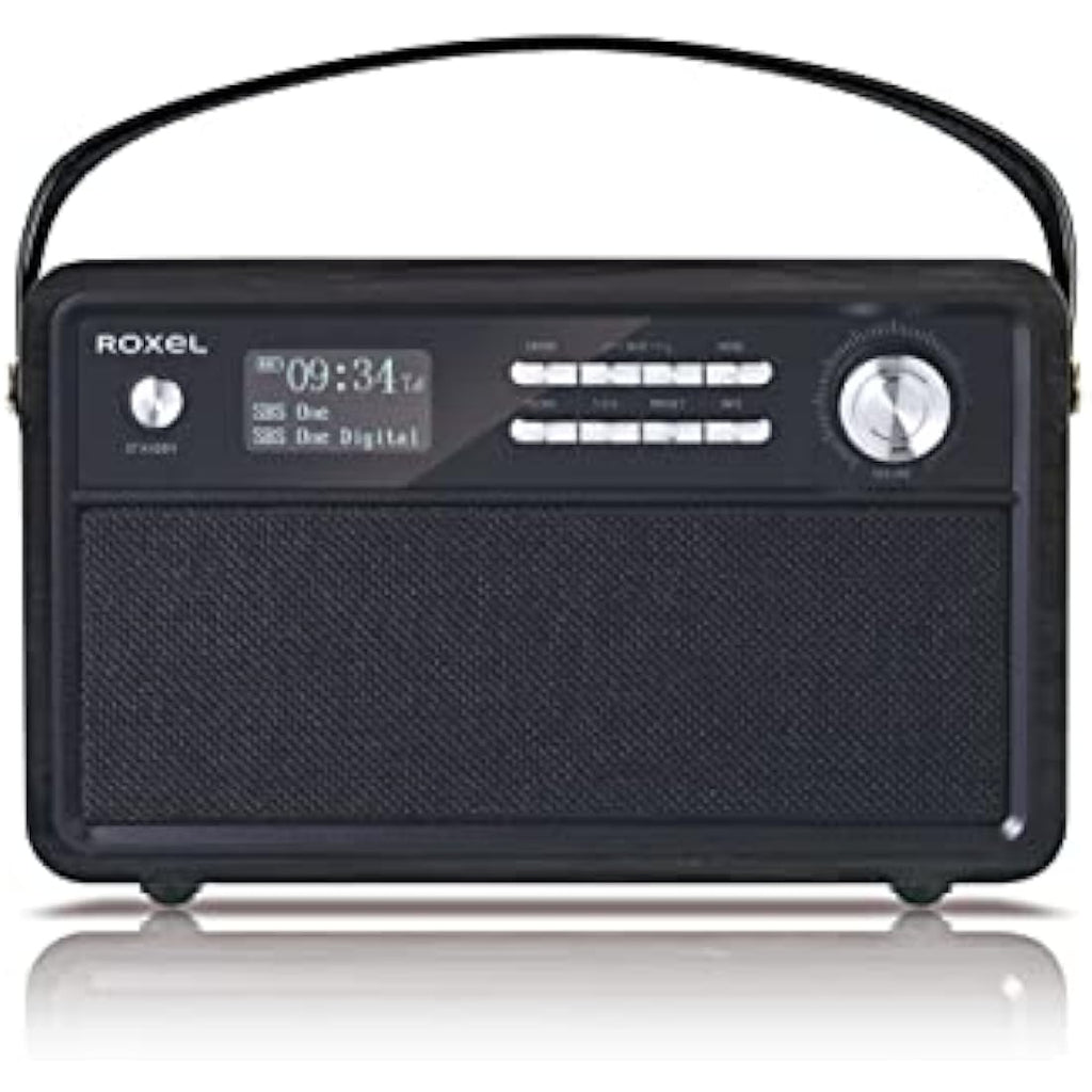 Roxel Retro D1 DAB+/FM Radio – Portable Wireless Speaker & Alarm Clock