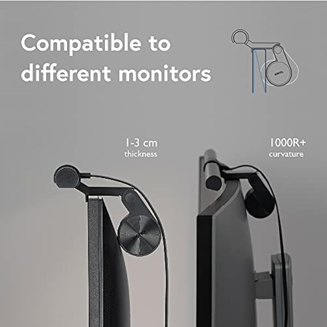 BenQ ScreenBar Monitor Light - Auto-Dimming LED Lamp with Touch Control