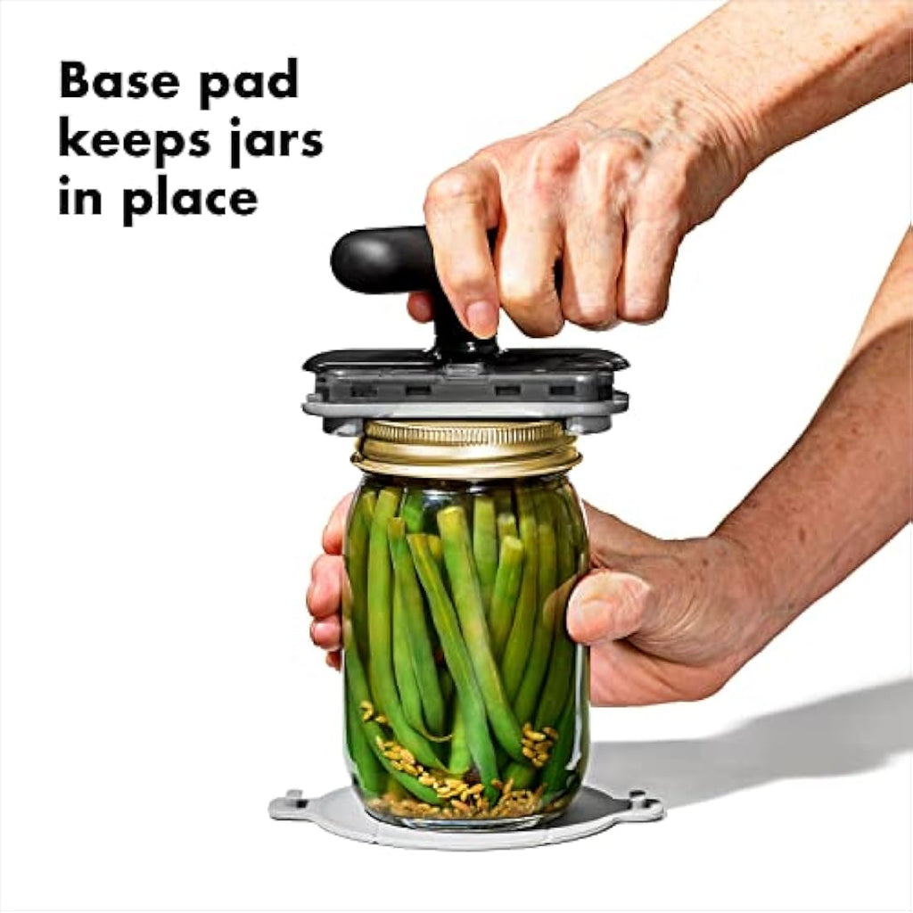 OXO Good Grips Jar Opener with Basepad – Ergonomic Kitchen Tool, Black