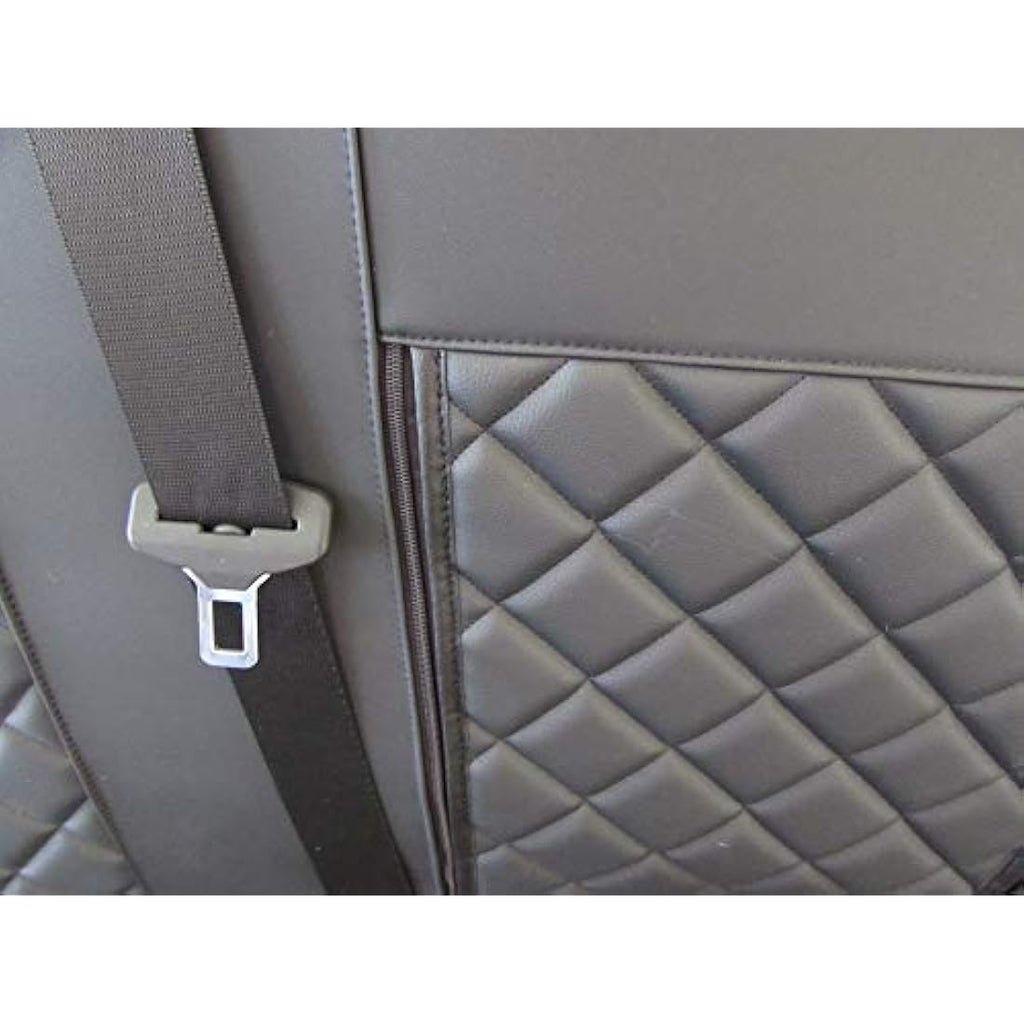 Texmar Mercedes Sprinter Crafter 2006-2018 Black Eco Leather Seat Covers