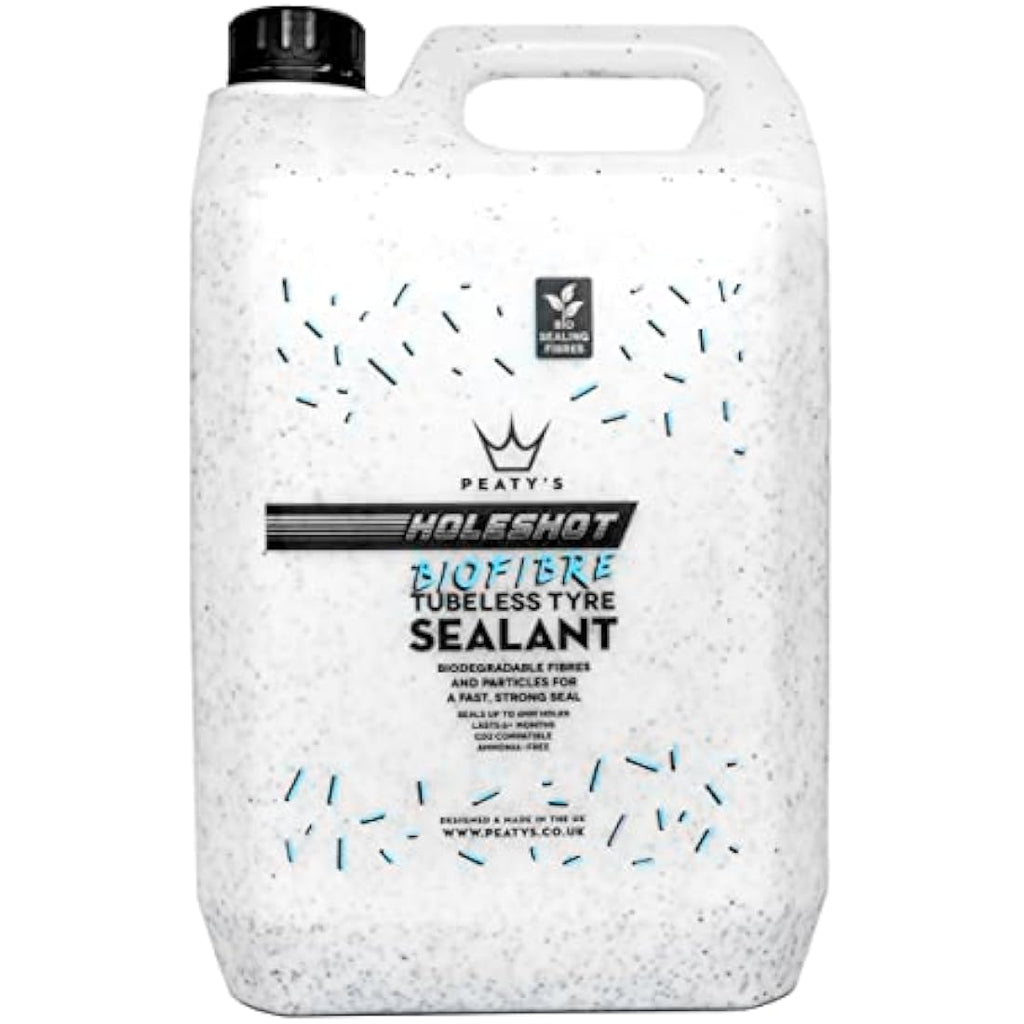 Peaty's Holeshot Biofibre Tubeless Tyre Sealant – Fast Acting 6mm Repair