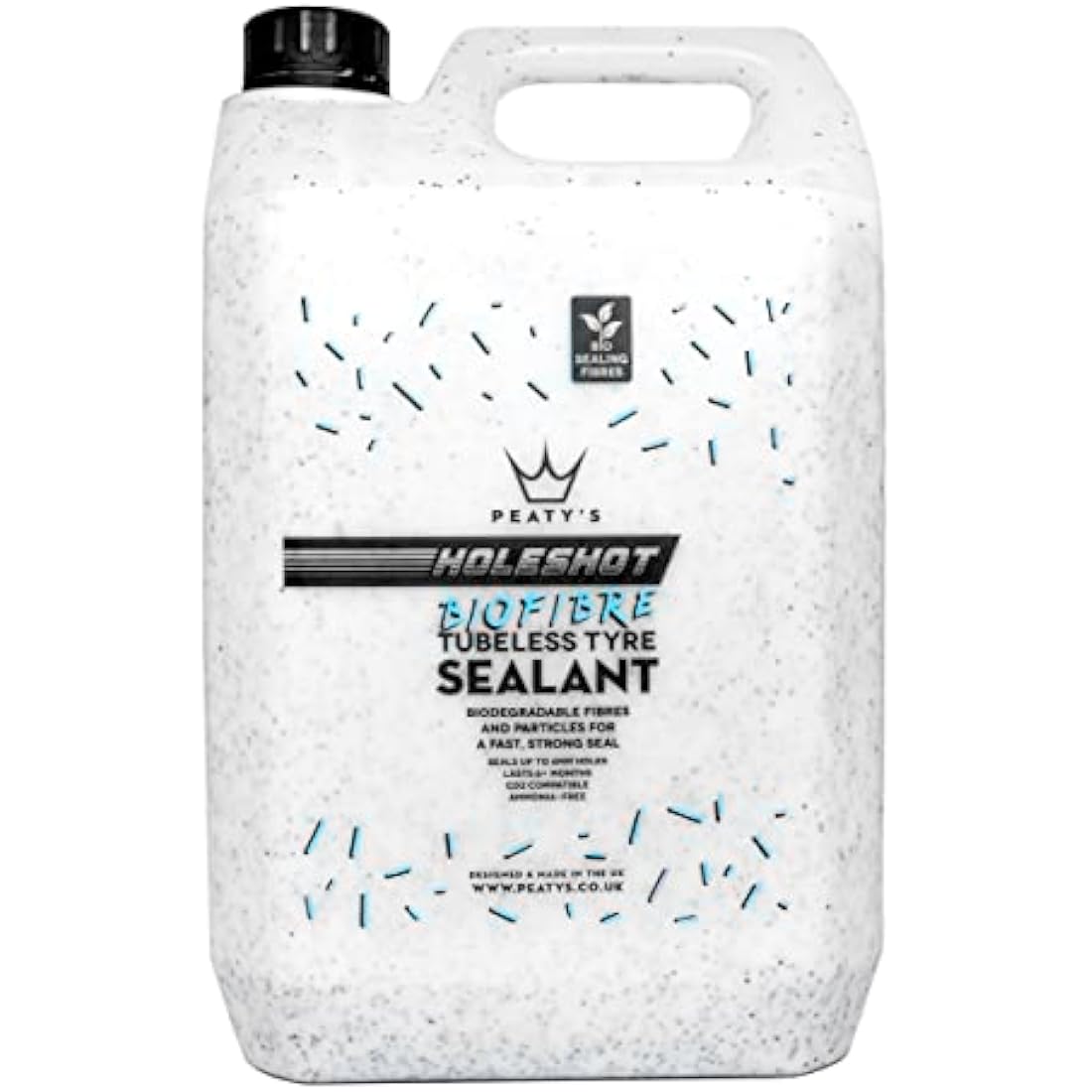 Peaty's Holeshot Biofibre Tubeless Tyre Sealant – Fast Acting 6mm Repair