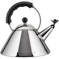 Alessi 9093 Whistling Kettle – Stainless Steel Induction Kettle, Black