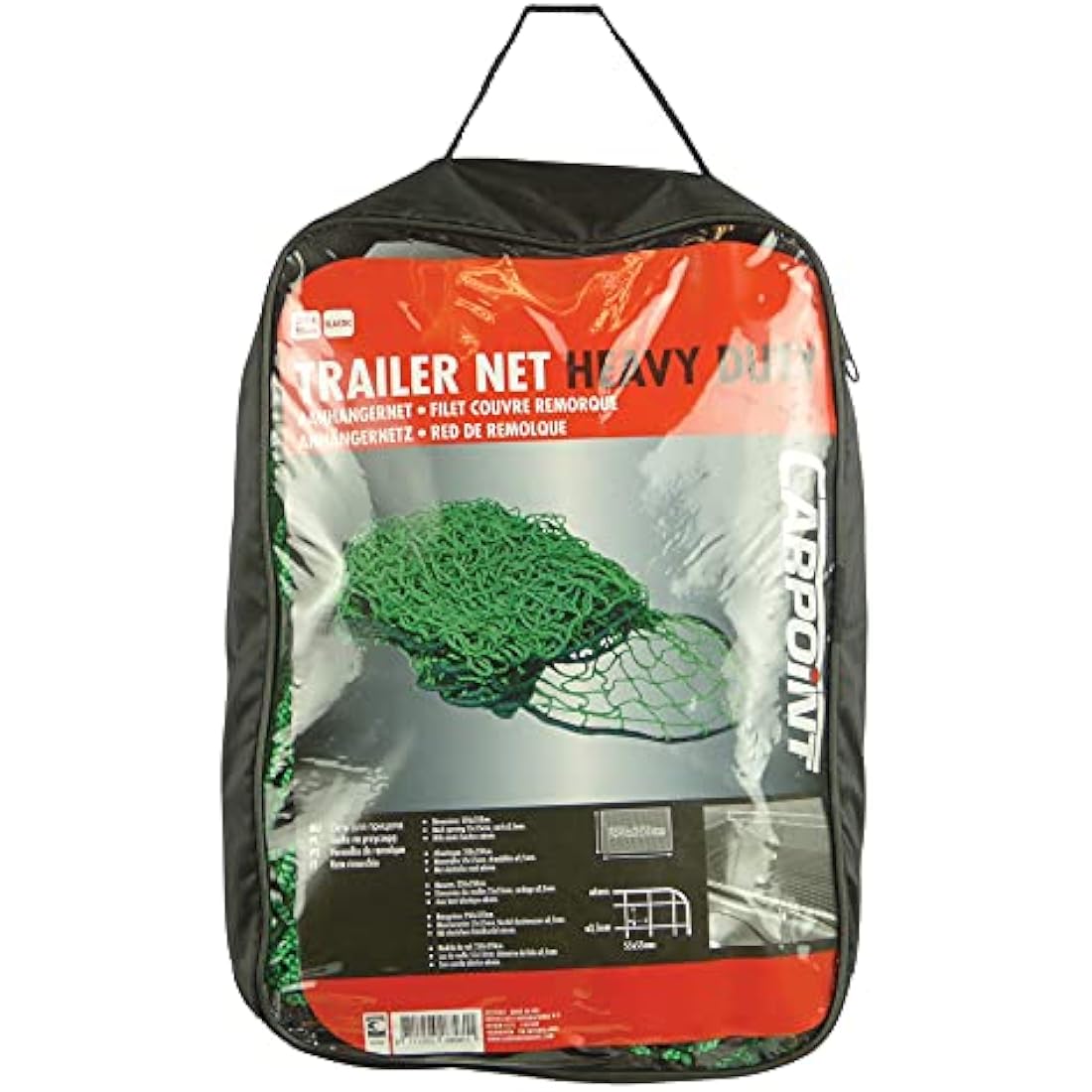 Carpoint Heavy Duty Trailer Cargo Net with Elastic Cord – 250x350cm