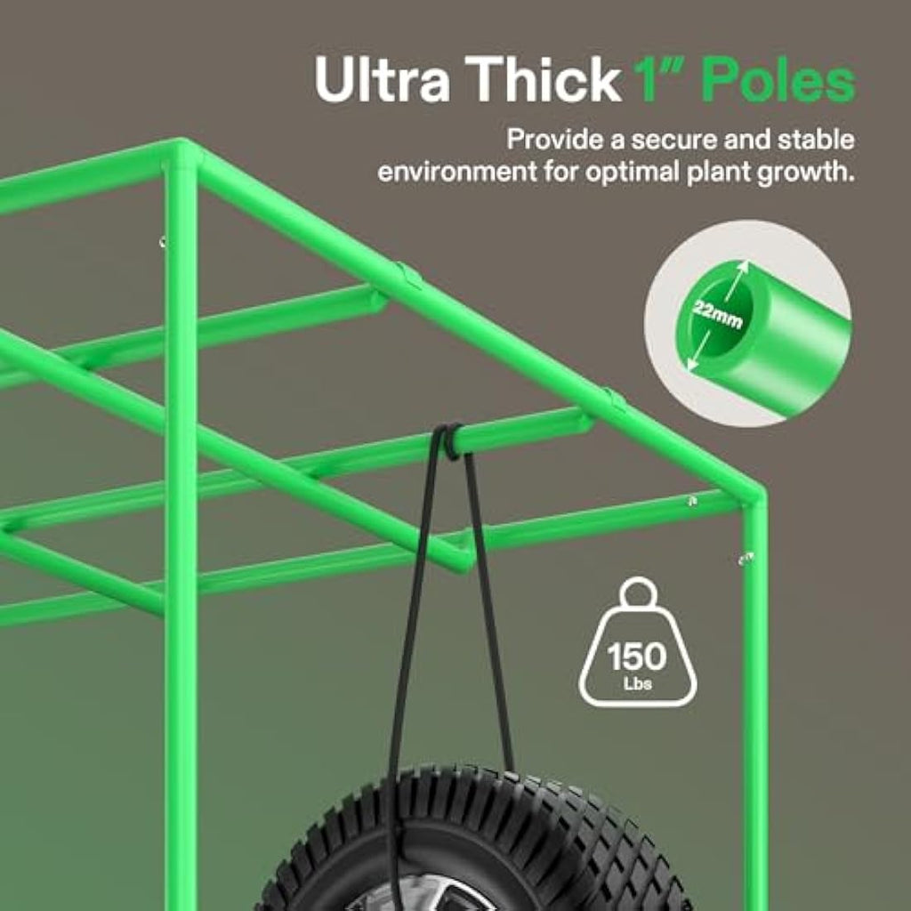 VIVOSUN Pro Grow Tent | 80x80x160cm Reflective Mylar with 22mm Poles