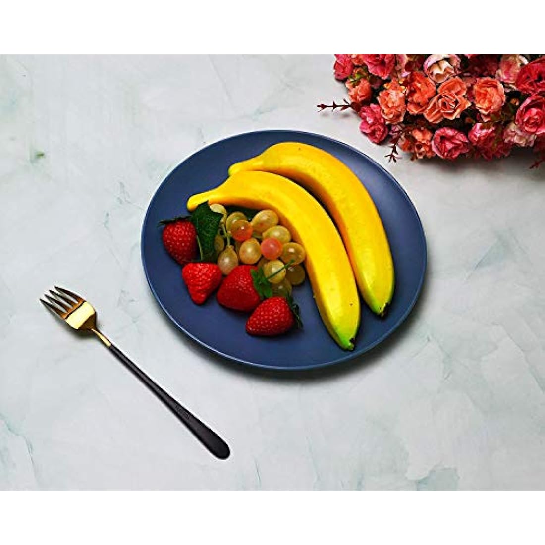 Jolof Store 6Pcs Artificial Bananas – Lifelike Foam Fruit for Home Decor