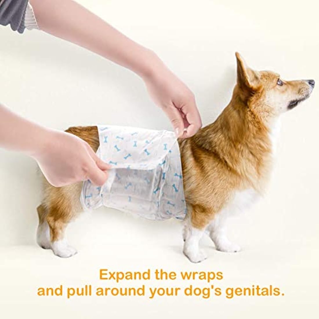 Dono Male Dog Wraps – Disposable Absorbent Belly Bands with Wetness Indicator