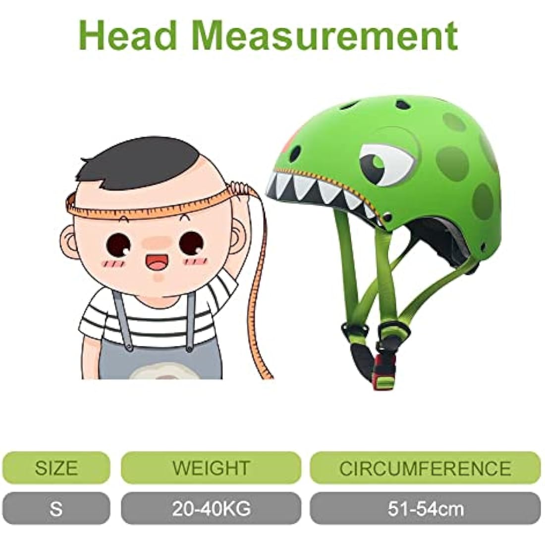 Jolof Store Kids Dinosaur Helmet Set | 7-Piece Multi-Sport Safety Gear