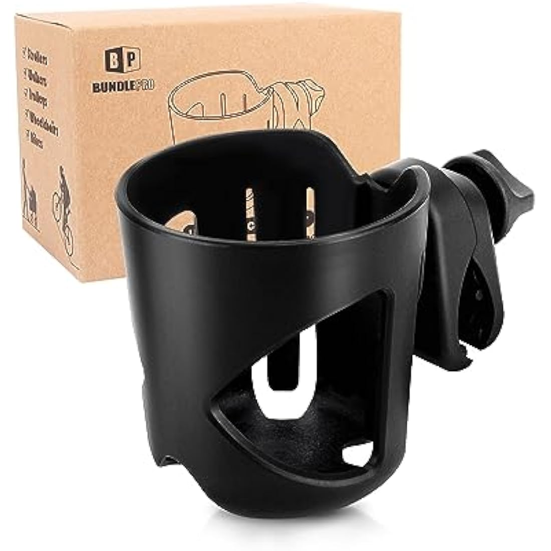 Jolof Store Universal Stroller Cup Holder – 360° Rotation Drink Holder
