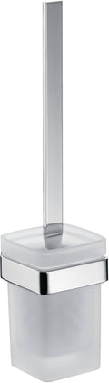 Emco Loft Toilet Brush Set – Frosted Glass & Chrome Wall Mounted