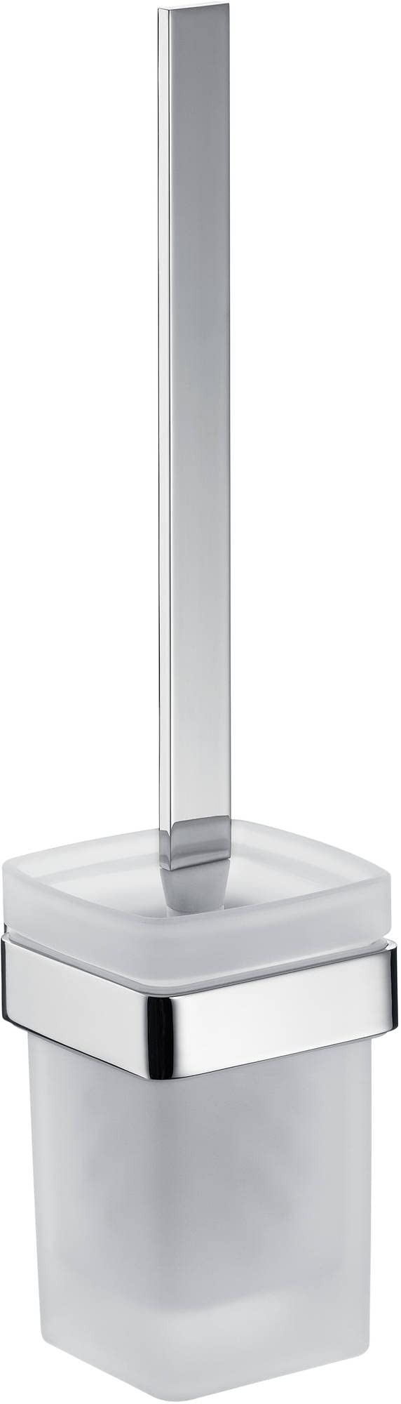 Emco Loft Toilet Brush Set – Frosted Glass & Chrome Wall Mounted
