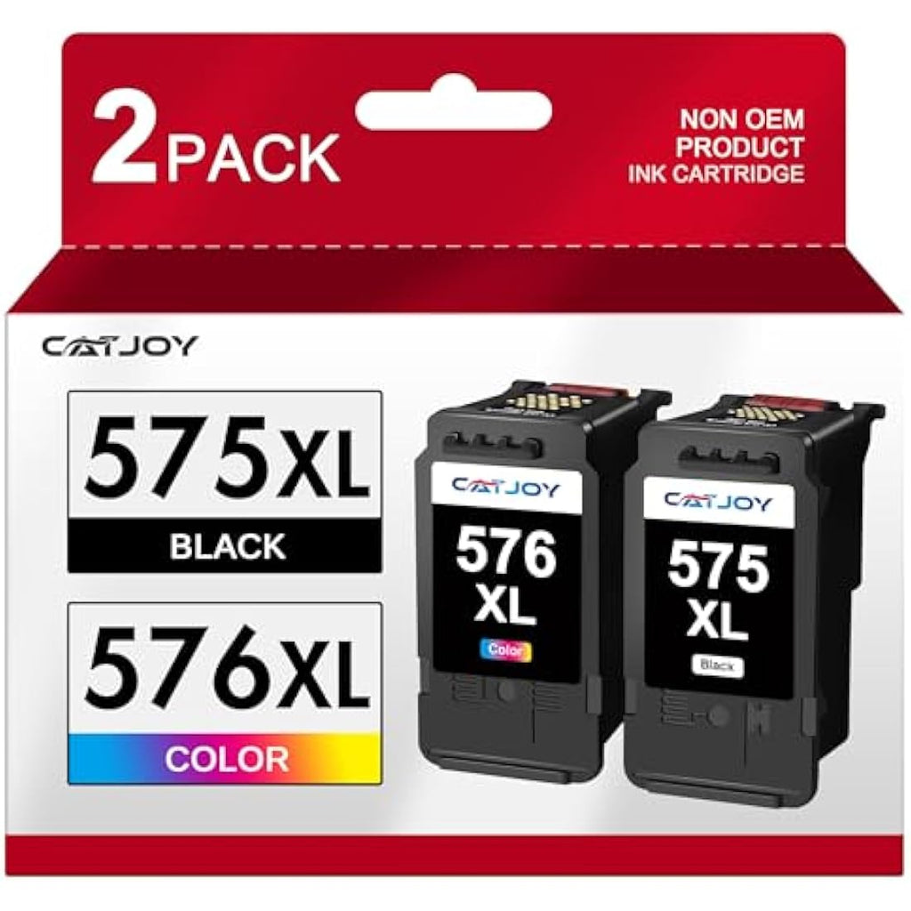 CATJOY PG-575XL CL-576XL Ink Cartridges for Canon PIXMA TS3550i TR4750i
