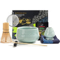 TEANAGOO 7-Piece Matcha Set | Ceramic Bowl with Spout & Bamboo Whisk