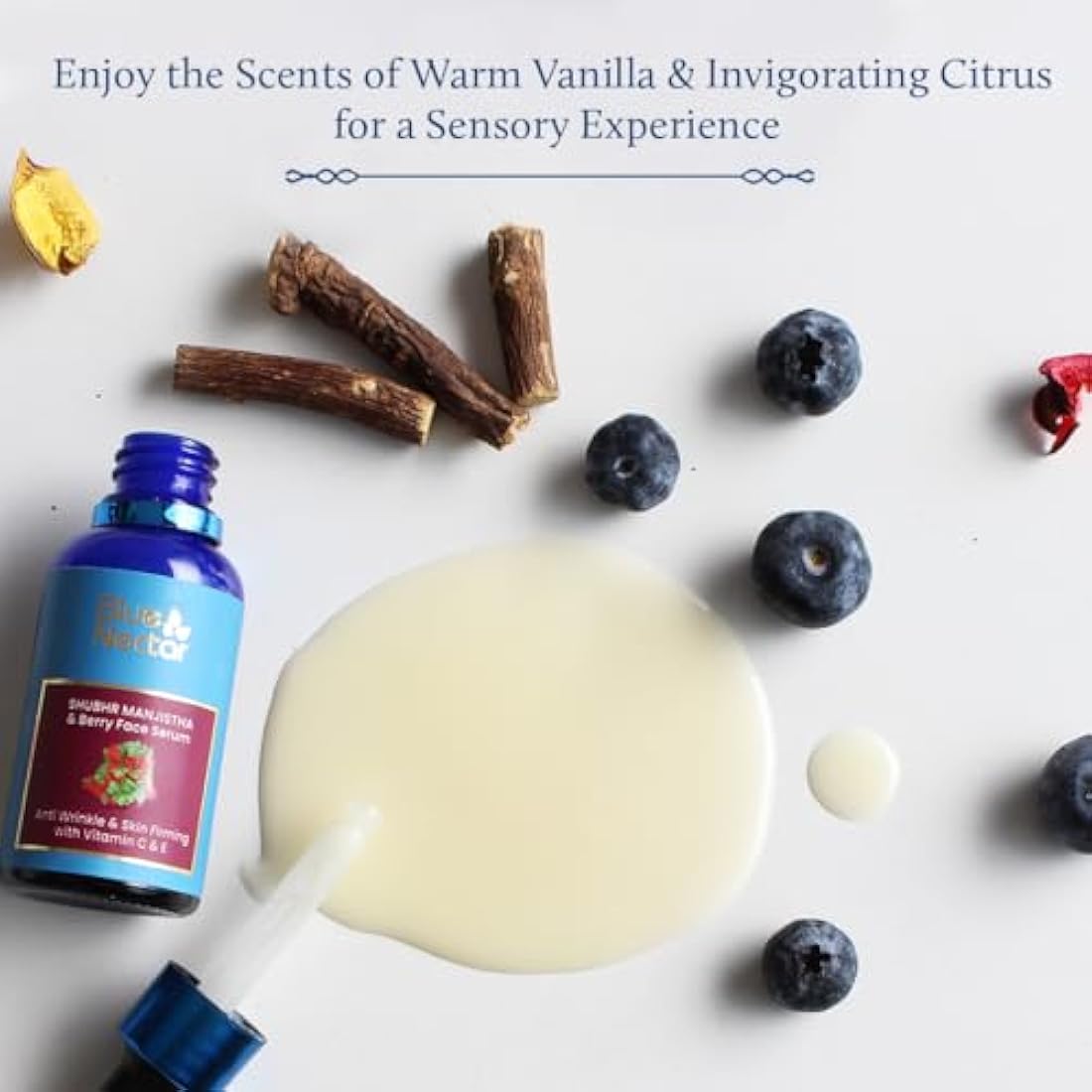 Blue Nectar Vitamin C Face Serum - Anti-Aging & Glowing Skin - 30ml