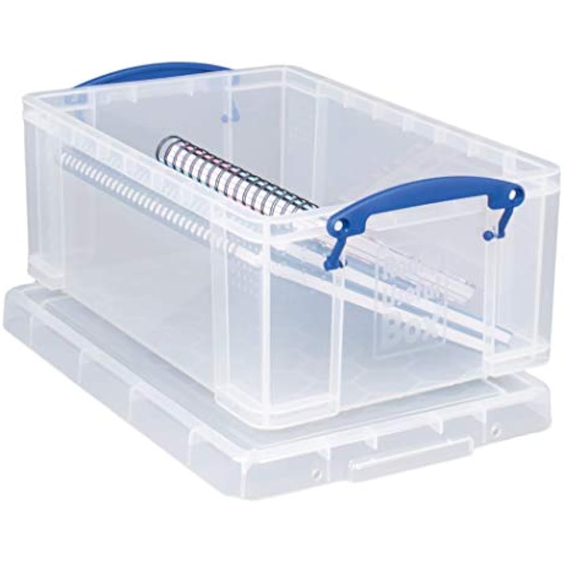 Really Useful Box 9 Litre Clear Plastic Storage Box for A4 Paper