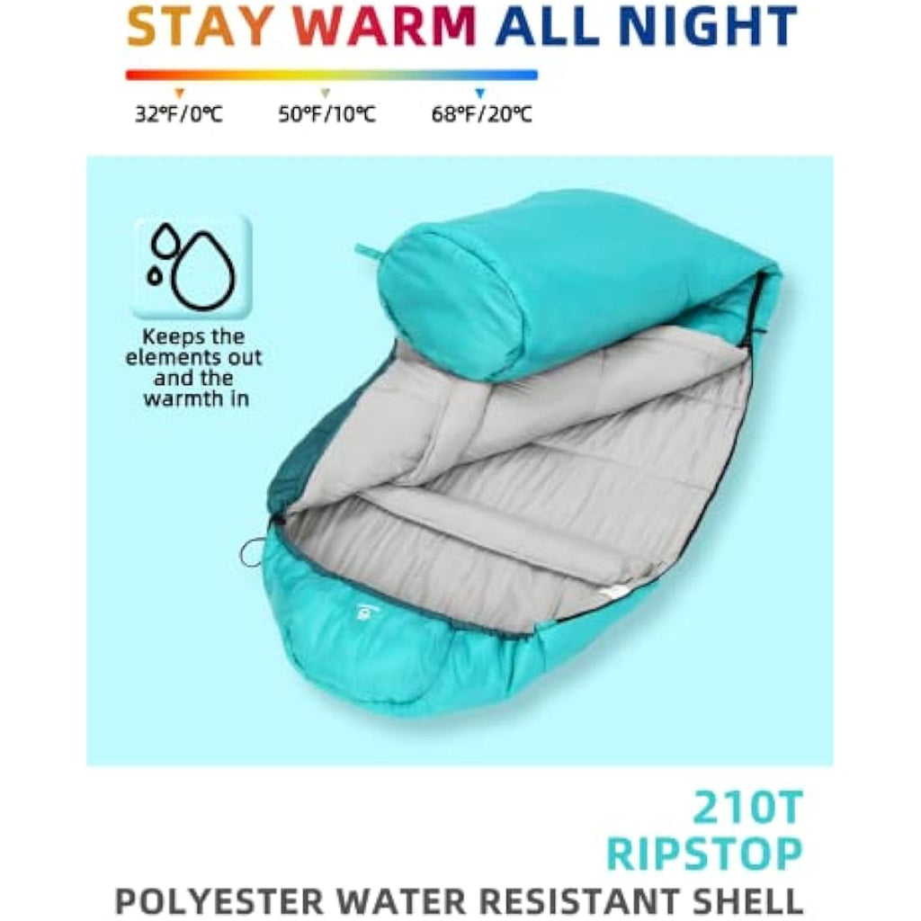 Bessport Mummy Sleeping Bag – 4 Season Ultralight Camping Gear