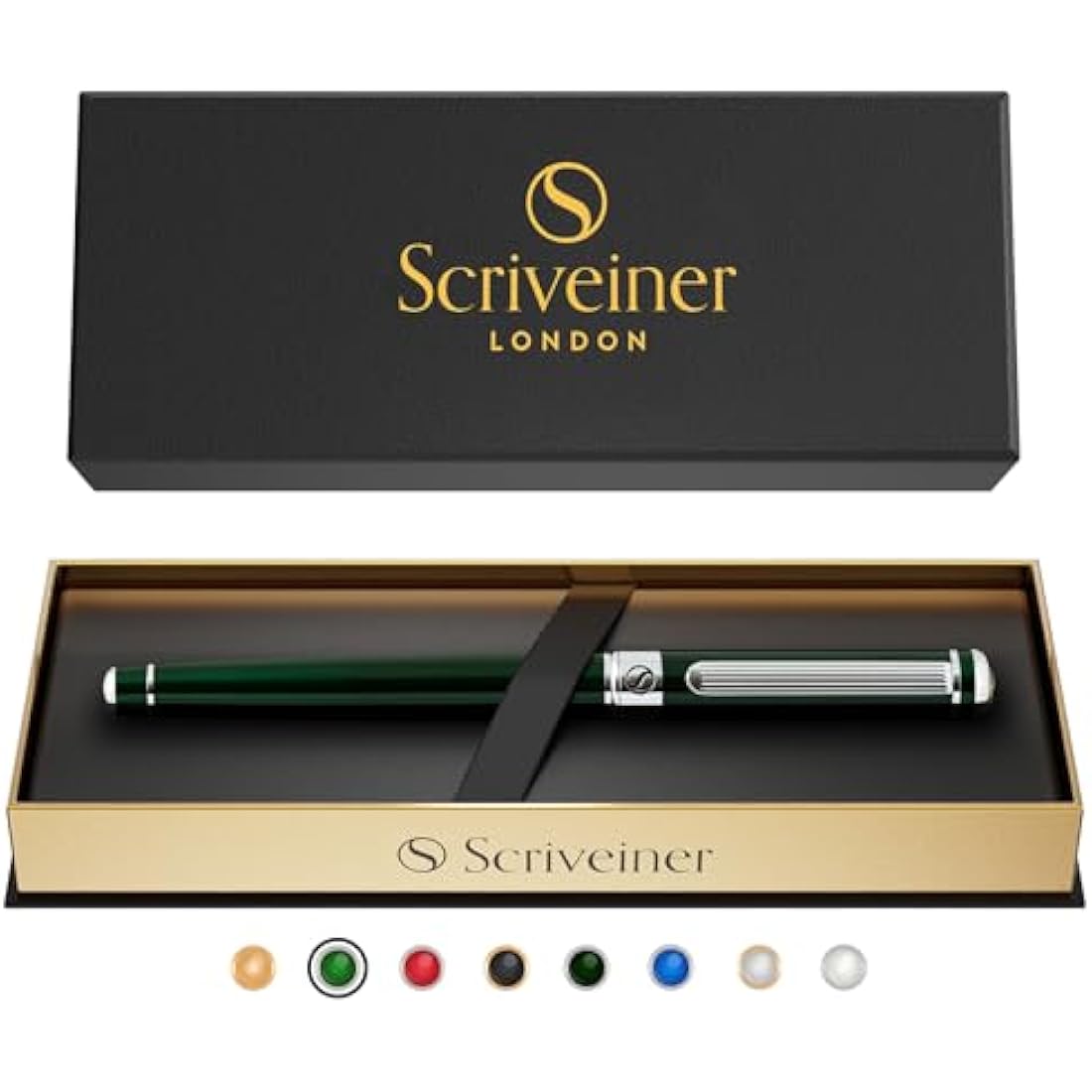 Scriveiner British Racing Green Lacquer Rollerball Pen – Luxury Executive