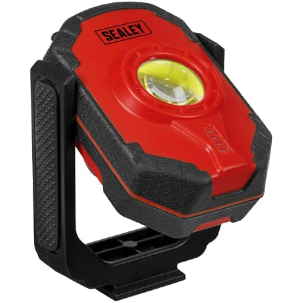 Sealey 15W COB LED Rechargeable Worklight - Portable LED315 Black/Red