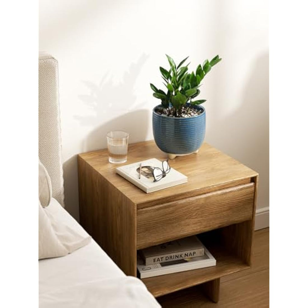 LE TAUCI Ceramic Plant Pots | Set of 2 Indoor Planters with Drainage Blue