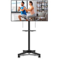 Suptek Mobile TV Stand on Wheels – Tall Rolling Cart for 21-60 inch TVs