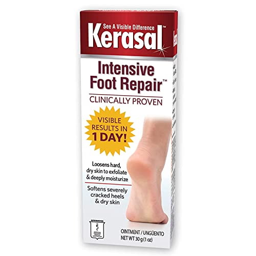 Kerasal Intensive Foot Repair Ointment for Cracked Heels - 1 oz, 2 Pack