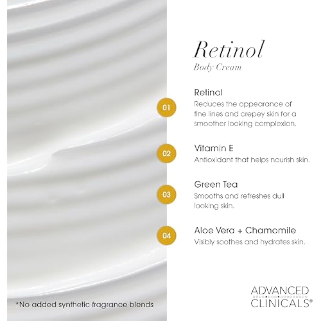 Advanced Clinicals Retinol & Collagen Anti-Aging Set – 16oz Pack of 2
