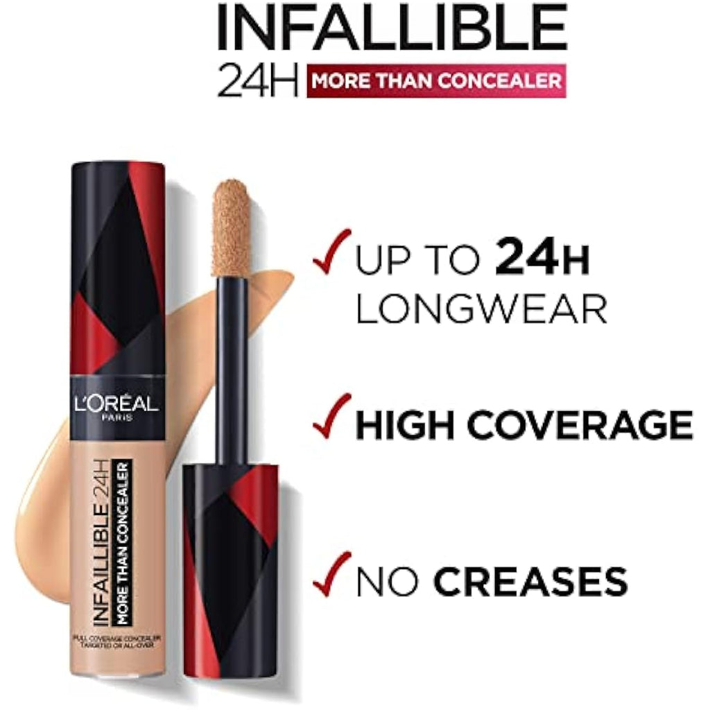 L'Oréal Paris Infallible Full Coverage Matte Concealer – 329 Cashew