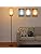 LED Floor Lamp – Modern Dimmable Standing Lamp with Gray Shade