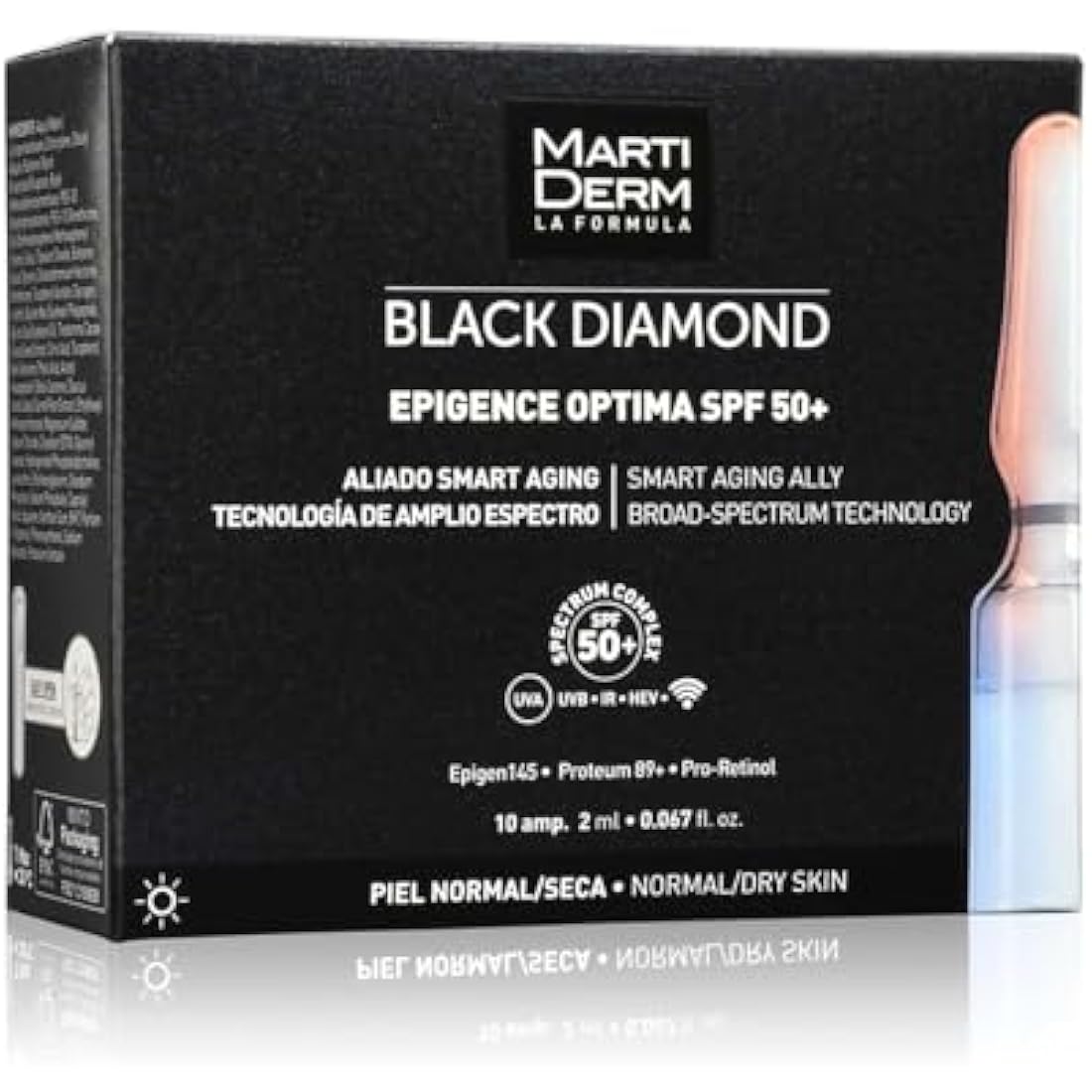 Martiderm Black Diamond Epigence Optima SPF50+ Anti-Aging Ampoules - 10 Vials