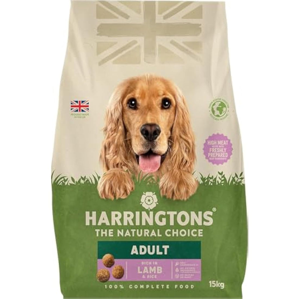 Harringtons Lamb & Rice Dry Adult Dog Food - Natural & Wheat Free 15kg
