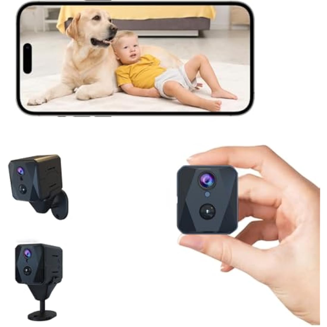 Javiscam WiFi Hidden Spy Camera – 1080p Wireless Nanny Cam with Night Vision
