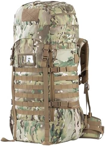 BACKFERRY 75L Tactical Backpack | Internal Frame & MOLLE System
